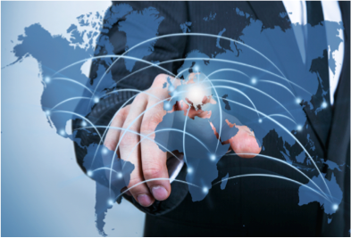 Intelyt IoT monitoring network visualization showing connected sensors and real-time data flow